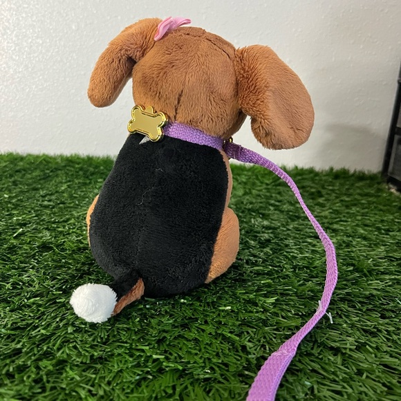 Charming Plush Dog with Purple Accessories - Picture 3 of 6